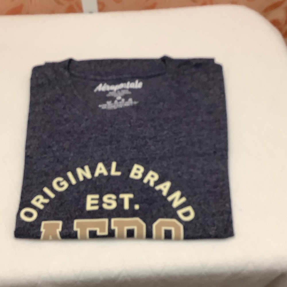 Aeropostale Navy Blue Graphic Tee